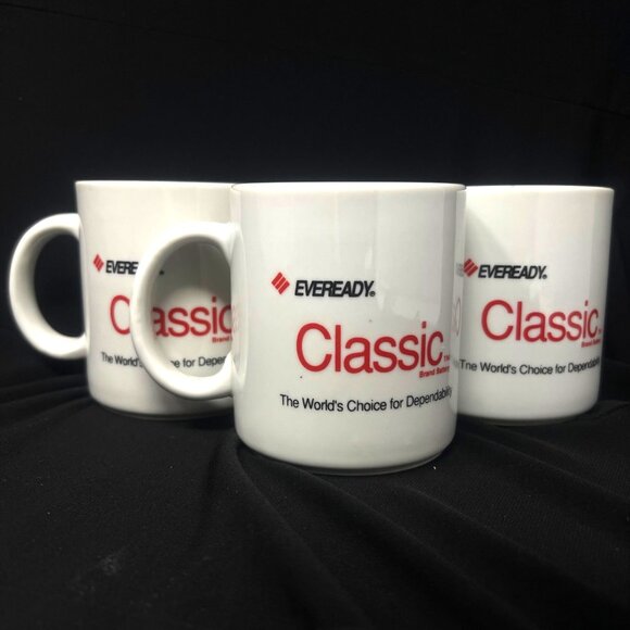 Eveready Classic Boy Finds Lost Dog Ceramic Coffee Mugs  Set of 3  ** 3.75" Tall - Picture 2 of 6